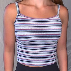 Striped crop top